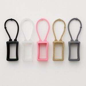 Set of 5 Silicone Hand Sanitizer Holders – Travel Size Bottle Sleeves